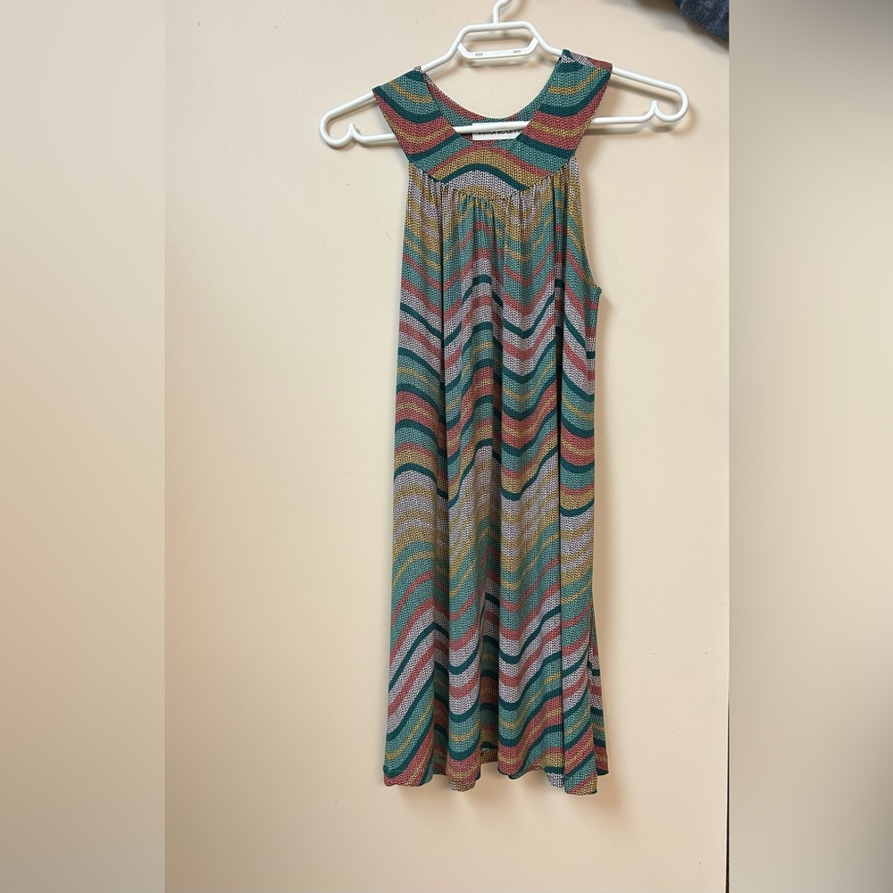 Veronica M. Multicolored Print Mini Dress. size Small